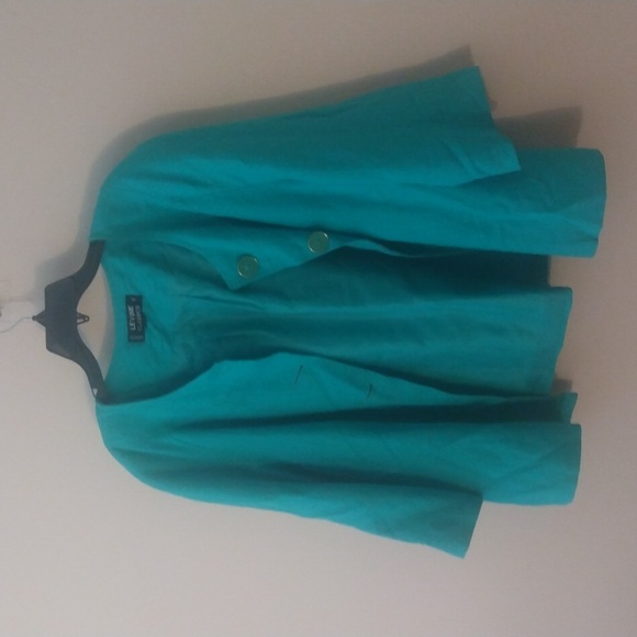 20W Turquoise jacket and skirt set. Very stylish. - Picture 2 of 6